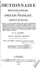 Dictionnaire anglais-franca̧is