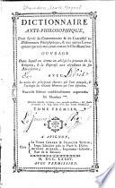 Dictionnaire anti-philosophique