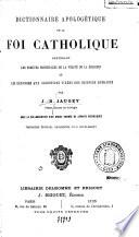 Dictionnaire apologétique de la foi catholique