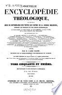 Dictionnaire apologétique, ou les sciences et la philosophie au XIXe siècle dans leurs rapports avec la révélation chrétienne