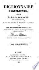 Dictionnaire Apostolique à l'usage de MM. les Curés des Villes et des Campagnes. ... Nouvelle édition, enrichie d'un discours préliminaire (par N. N. S. Guillon).