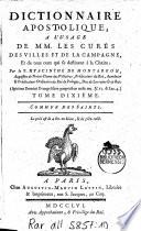Dictionnaire apostolique