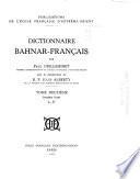 Dictionnaire bahnar-français