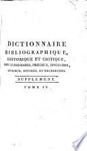 Dictionnaire bibliographique, historique et critique des livres rares