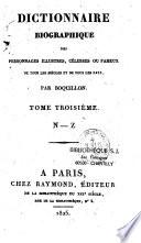Dictionnaire biographique des personnages illustres, célèbres ou fameux de tous les siècles et de tous les pays