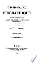 Dictionnaire biographique