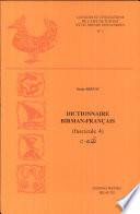 Dictionnaire Birman-francais. Fasc. 4. Ase3