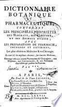 Dictionnaire botanique et pharmaceutique...