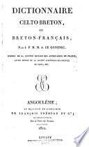 Dictionnaire celto-breton, ou breton-français