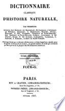 Dictionnaire classique d'histoire naturelle