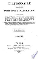 Dictionnaire classique d'histoire naturelle