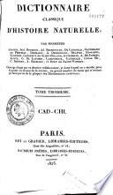 Dictionnaire classique d'histoire naturelle
