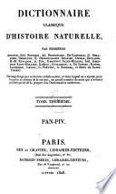 Dictionnaire classique d'histoire naturelle