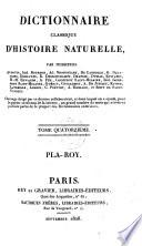 Dictionnaire classique d'histoire naturelle
