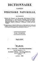 Dictionnaire classique d'histoire naturelle