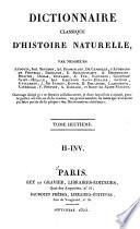 Dictionnaire classique d'histoire naturelle