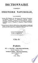 Dictionnaire classique d'histoire naturelle