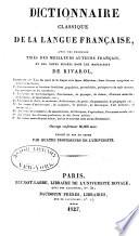 Dictionnaire classique de la langue française