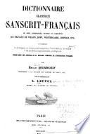 Dictionnaire classique sanscrit-français où sont coordonnés