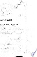 Dictionnaire classique universel français, historique, biographique, mythologique, géographique et étymologique
