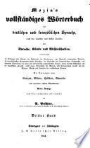 Dictionnaire complet des langues française et allemande
