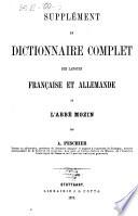 Dictionnaire complet des langues française et allemande