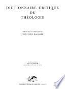 Dictionnaire critique de théologie