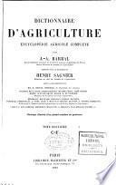 Dictionnaire d'agriculture, encyclopédie agricole complète