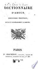 Dictionnaire d'amour