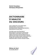 Dictionnaire d'analyse du discours
