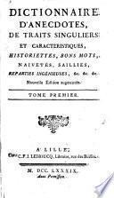 Dictionnaire d'anecdotes