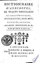 Dictionnaire d'anecdotes