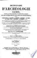 Dictionnaire d'archéologie sacrée