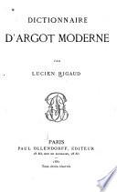 Dictionnaire d'argot moderne