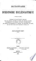 Dictionnaire d'histoire ecclésiastique
