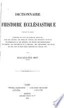 Dictionnaire d'histoire ecclésiastique