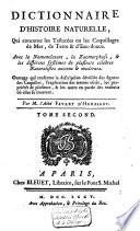 Dictionnaire d'histoire naturelle, qui concerne les testacées ou les coquillages de mer, de terre et d'eau-douce