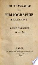 Dictionnaire de bibliographie française
