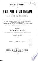 Dictionnaire de biographie contemporaine française et étrangère