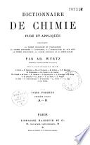 Dictionnaire de chimie pure et appliquée