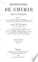 Dictionnaire de chimie pure et appliquée