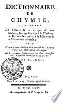 DICTIONNAIRE DE CHYMIE