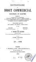 Dictionnaire de droit commercial, industriel et maritime