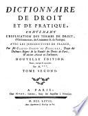 Dictionnaire de Droit et de pratique