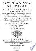 Dictionnaire de droit et de pratique...
