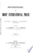 Dictionnaire de droit international privé