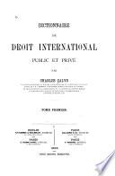 Dictionnaire de droit international public et privé