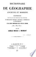 Dictionnaire de géographie ancienne et moderne