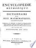 Dictionnaire de jeux mathématiques