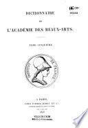 Dictionnaire de l'Academie des beaux-arts